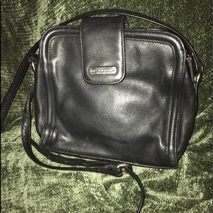 Leather Co by Liz Claiborne black crossbody purse